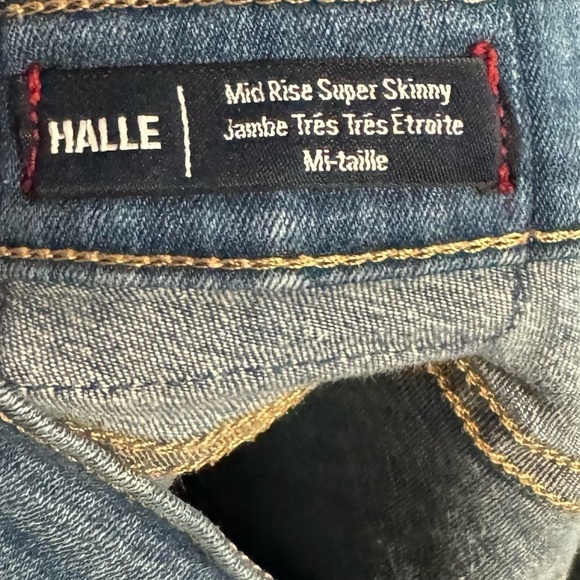 True Religion Women’s Halle Mid Rise Eyelet Jeans Size 29 Super Skinny Stretch - Picture 14 of 14